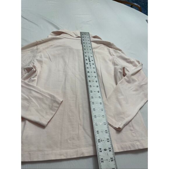 Eileen Fisher Organic Boxy Cardigan Jacket Light Pink Stand Collar Zip Up Small - Picture 8 of 8